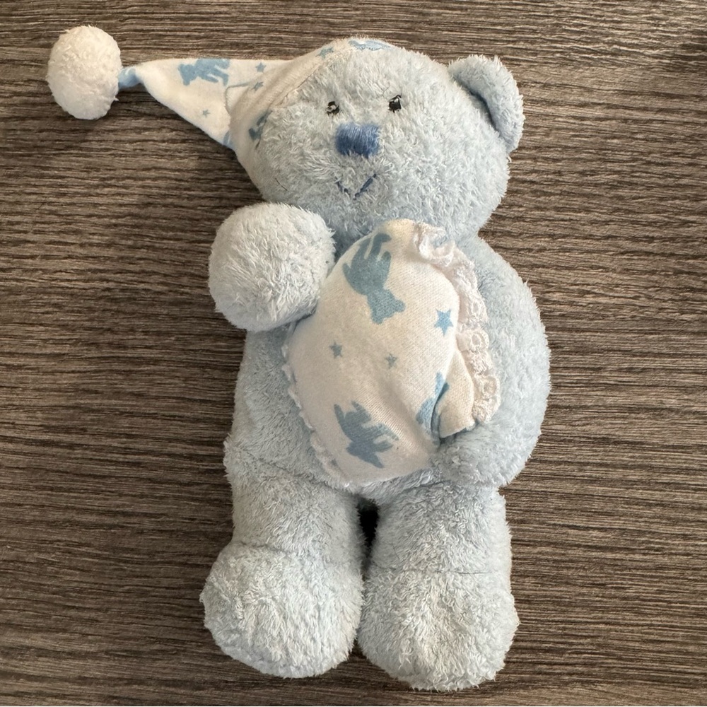 TY Beanie BABY BOY the Bear with PJ hat & Pillow 6.5”  2006 - Picture 5 of 9
